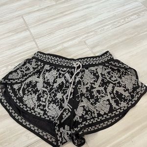 Ecote Embroidered Shorts